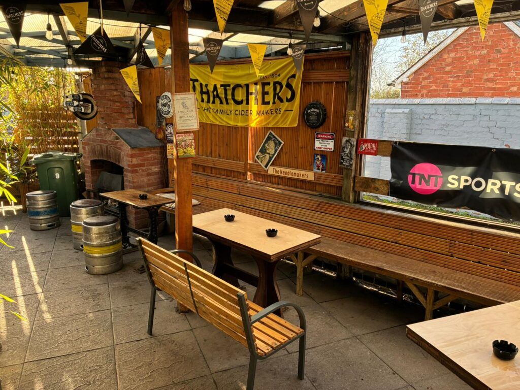 The Needlemakers covered outdoor area